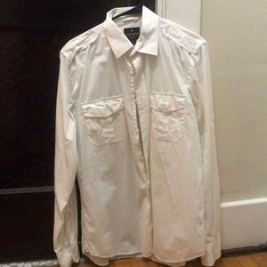 Express medium ml2 dress shirt white